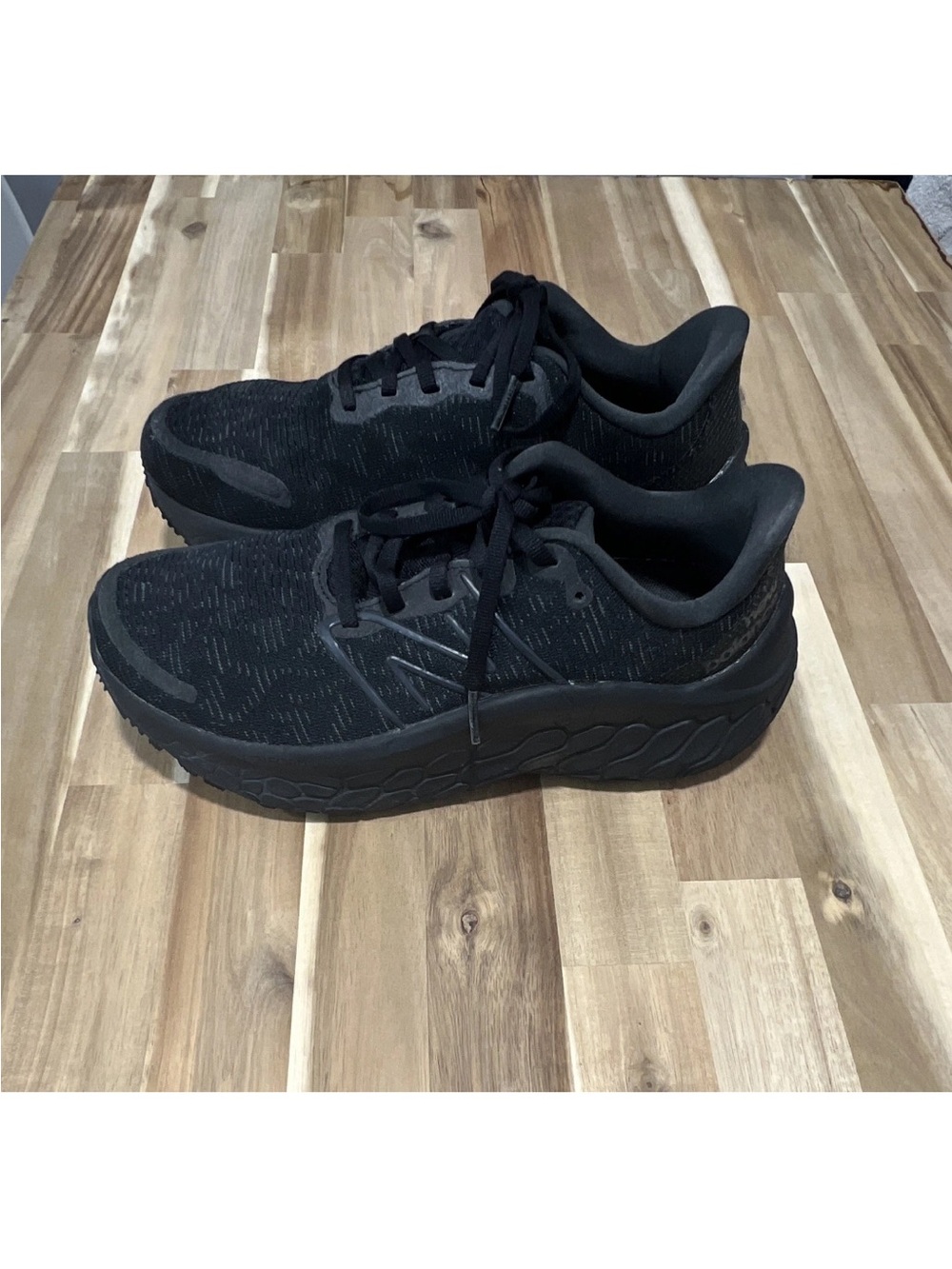 New Balance All-Black Casual Running Sneakers - Picture 3 of 5